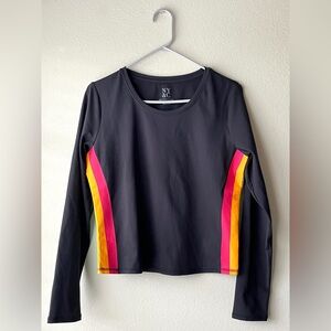 NY&C black Rainbow stripes shirt